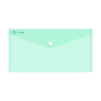 Irattartó tasak DL `csekk` patentos PP Bluering® transzparens zöld