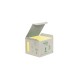 Jegyzettömb öntapadó, 76x76mm, 6x100lap/csomag, 3M 654-1B Post-It GreenLine, sárga