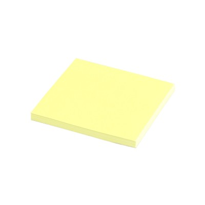 Jegyzettömb, ragasztó nélkül tapadó, 75x75mm, 100lap, Static, neon sárga
