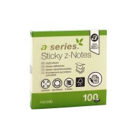 Jegyzettömb öntapadó, 75x75mm, 100lap, `Z` A-Series, sárga