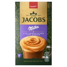 Kávé instant, 8 x 15,8g, Jacobs Capuccino Milka
