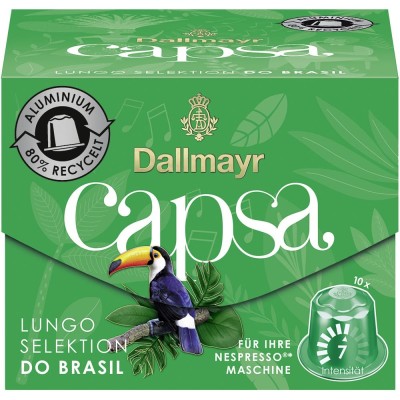Kávékapszula, Dallmayr Nespresso Crema d Oro Brasil 10db kapszula