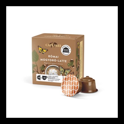 Kávékapszula, Dolce Gusto kompatibilis, Cafe Frei Római mogyoró-latte 9db kapszula Kávékapszula, Dolce Gusto kompatibilis, Cafe Frei Római mogyoró-latte 9db kapszula