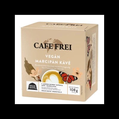 Kávékapszula, Dolce Gusto kompatibilis, Cafe Frei Vegán marcipán kávé 9db kapszula Kávékapszula, Dolce Gusto kompatibilis, Cafe Frei Vegán marcipán kávé 9db kapszula