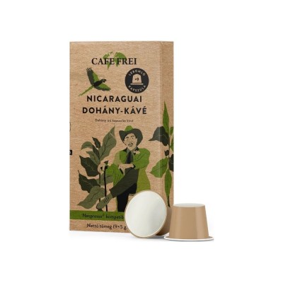 Kávékapszula, Nespresso kompatibilis, Cafe Frei Nicaraguai dohány 9db kapszula Kávékapszula, Nespresso kompatibilis, Cafe Frei Nicaraguai dohány 9db kapszula
