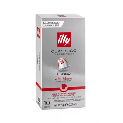 Kávékapszula, Nespresso® kompatibilis, Illy Lungo 10db/doboz