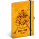 Keménytáblás notesz krémszínű lapokkal leszorító gumiszalaggal Harry Potter-Hogwarts 130x210mm, Presco