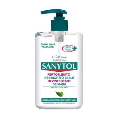 Kéz- és bőrfertőtlenítő gél kupakos 250 ml Sanytol