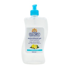 Kéz- és bőrfertőtlenítő gél pumpás 500 ml Glory citrom