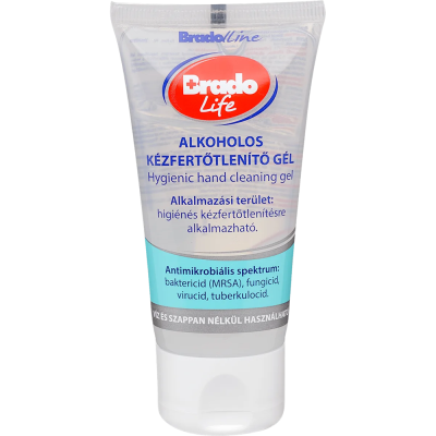 Kéz- és bőrfertőtlenítő gél tubusos 50 ml Bradolife