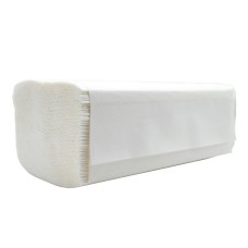 Kéztörlő 1 rétegű V hajtogatott 200 lap/csomag 23 x 21 cm 20 csomag/karton Bluering® fehér 100% cellulóz