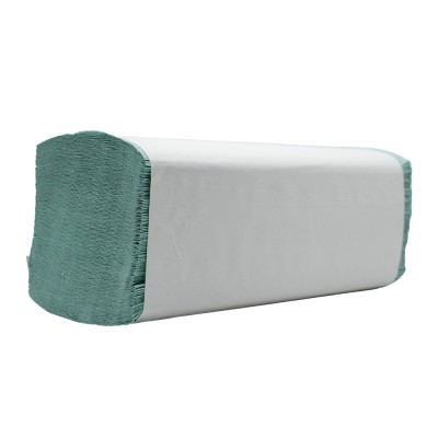 Kéztörlő 1 rétegű V hajtogatott 250 lap/csomag 21 x 25 cm 20 csomag/karton Bluering®_61306 zöld