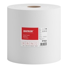 Kéztörlő 2 rétegű belsőmagos átmérő: 20 cm 600 lap/150 méter/tekercs 6 tekercs/csomag Katrin_97531 fehér