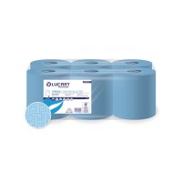 Ipari törlő 2 rétegű kitéphető dudával átmérő: 17,2 cm 350 lap 6 tekercs/karton Strong L-One Mini Blue350 Lucart_852274A