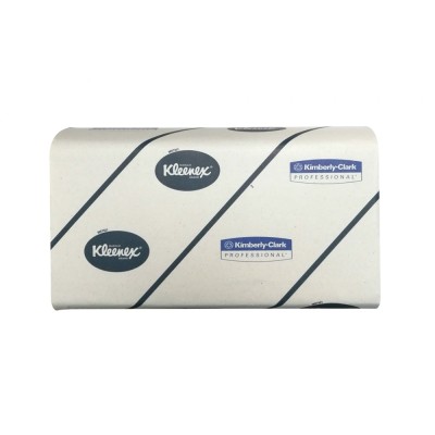 Kéztörlő 2 rétegű Z hajtogatott 124 lap/csomag 31,5 x 21,5 cm 15 csomag/karton Ultra KC Kleenex_6778 fehér