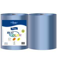 Kéztörlő 3 rétegű tekercses átmérő: 26 cm 100% cellulóz 2 tekercs/csomag BLU COLOR  Paperdi_BIBS800 kék