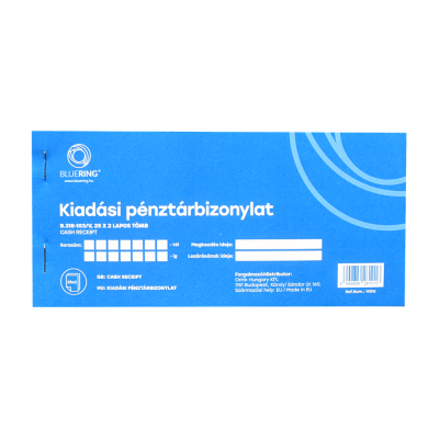Kiadási pénztárbizonylat 25x2lapos B.318-103/V Bluering®