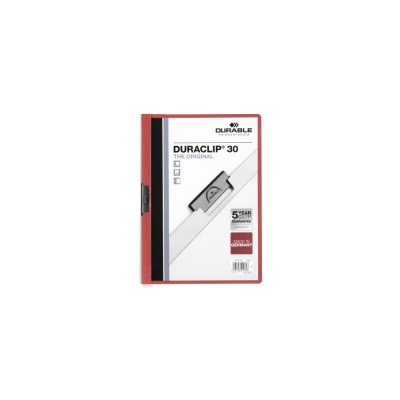 Klip mappa 30lap Durable Duraclip®, piros Klip mappa 30lap Durable Duraclip®, piros
