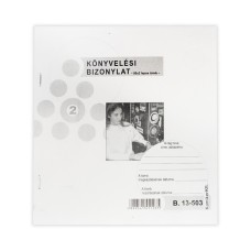 Könyvelési bizonylat 50x2 lapos tömb 203x198 mm B.13-503/V