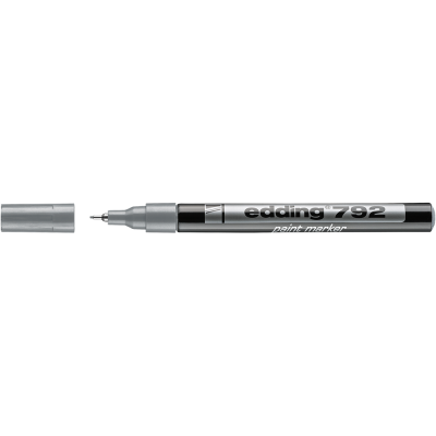 Lakkmarker 0,8mm, kerek Edding 792 ezüst