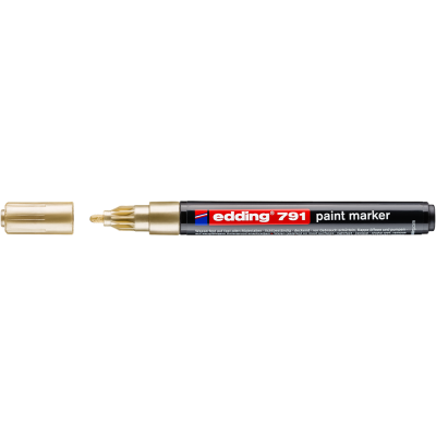 Lakkmarker 1-2mm, kerek Edding 791 arany