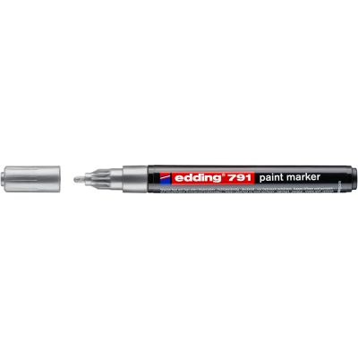 Lakkmarker 1-2mm, kerek Edding 791 ezüst