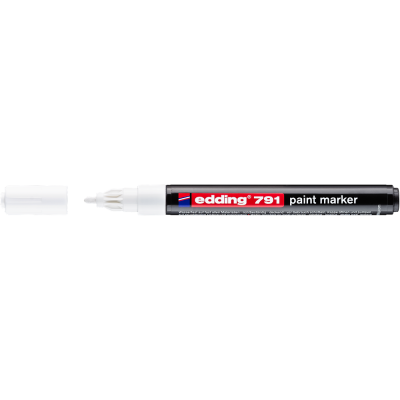 Lakkmarker 1-2mm, kerek Edding 791 fehér