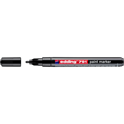 Lakkmarker 1-2mm, kerek Edding 791 fekete