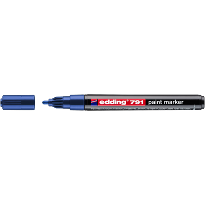 Lakkmarker 1-2mm, kerek Edding 791 kék