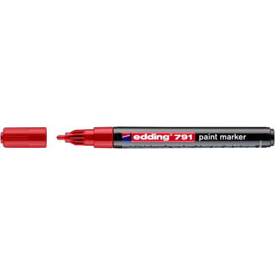 Lakkmarker 1-2mm, kerek Edding 791 piros