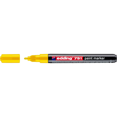 Lakkmarker 1-2mm, kerek Edding 791 sárga