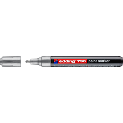 Lakkmarker 2-3mm, kerek Edding 790 ezüst
