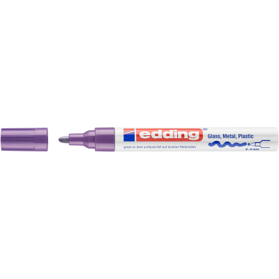 Lakkmarker 2-4mm, kerek Edding 750 lila