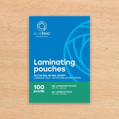 Lamináló fólia 83x113mm, 125 micron 100 db/doboz, Bluering®