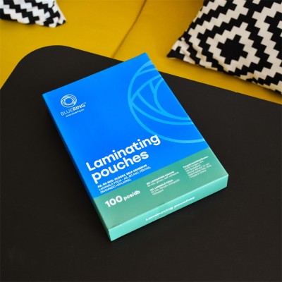 Lamináló fólia A5, 80 micron öntapadó hátlappal 100 db/doboz, Bluering®