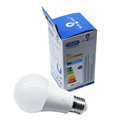 Led 10W A60, E27 1055 lm 2700k Blue Light