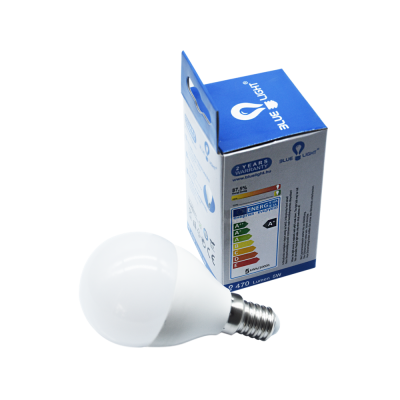 Led 5W E14 gömb 470lm 2700k Blue Light
