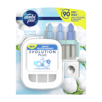 Légfrissítő elektromos kezdőcsomag 20 ml Ambi Pur 3 Volution Cotton Flower