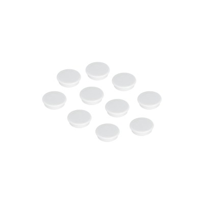 Mágnes 38mm, erősség: 2500 g. Franken 10 db/csomag, fehér