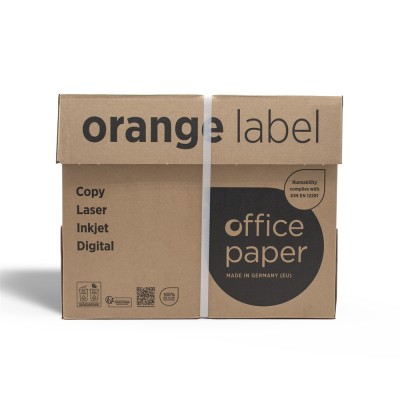 Másolópapír A4, 80g, újrahasznosított ISO 70 fehérségű  Saveco Orange Label 500ív/csomag