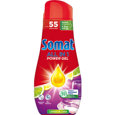 Mosogatógél 990 ml All in One Somat Lemon
