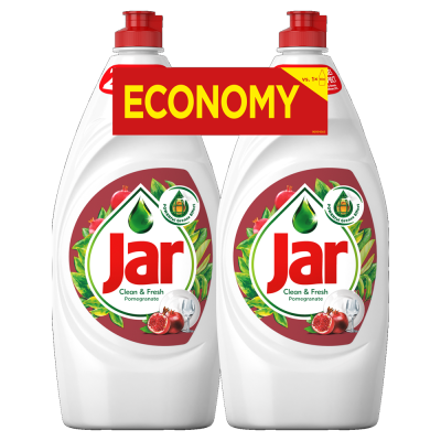 Mosogatószer 2 x 900 ml kézi duopack Jar Gránátalma
