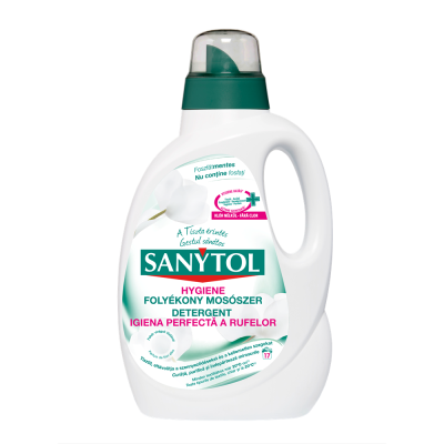 Mosógél 1,7 liter (17 mosás) fehér és színes ruhákhoz Sanytol Hygiene