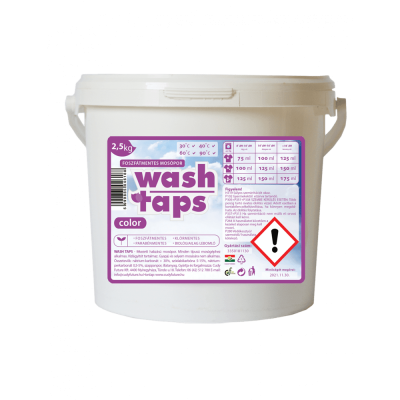 Mosópor 2,5 kg színes ruhákhoz Wash Taps