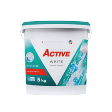 Mosópor 5 kg (65 mosás) vödrös fehér ruhákhoz Active