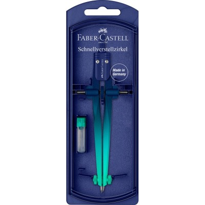Műszaki körző készlet gyorsállítóval STREAM Flow Edition+kiegészítőkkel színátmenet vegy.szín Faber-Castell