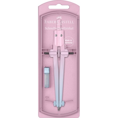 Műszaki körző készlet gyorsállítóval STREAM Flow Edition+kiegészítőkkel színátmenet vegy.szín Faber-Castell