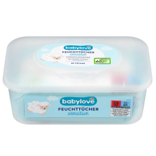 Nedves törlőkendő 80 lap/doboz Baby love sensitive