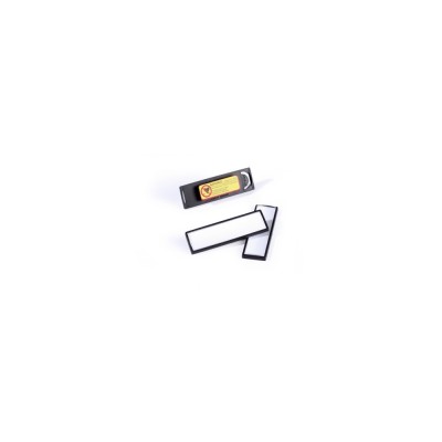 Névkitűző 17x67mm, mágnessel, 25 db/csomag, Durable Clip Card fekete Névkitűző 17x67mm, mágnessel, 25 db/csomag, Durable Clip Card fekete