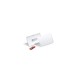 Névkitűző 54x90mm, mágnessel, 10 db/csomag, Durable Click Fold áttetsző